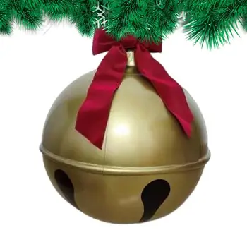Надуваеми коледни орнаменти Pvc надуваема коледна топка лък и камбана гигантски коледни надуваеми декорации орнаменти топка