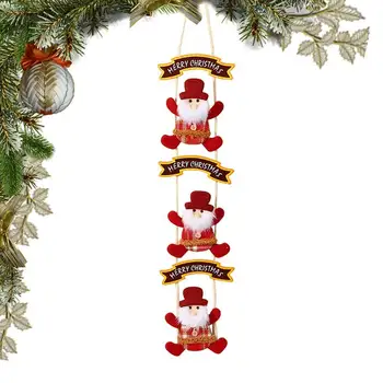 Коледна стълба катерач Универсална сладка карикатура стълба декор анимирани Коледа стена декорация катерене по въже стълба украшение