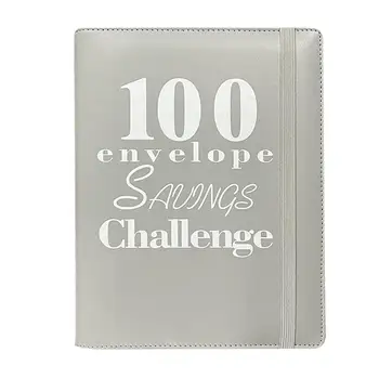 100 Подвързване на пликове Бюджетен плановик Книга с парични пликове Спестовно свързващо вещество за пари Пликове за спестяване на пари Лесно