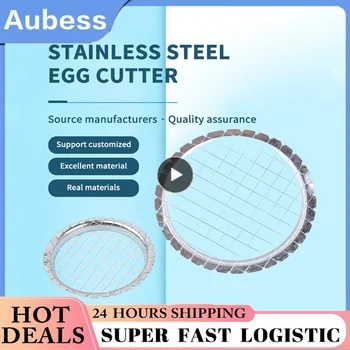  1 ~ 10PCS неръждаема стомана Egg Slicer Кътър Cut яйце устройство решетка за зеленчуци салати картофени гъби инструменти хеликоптер за кухня