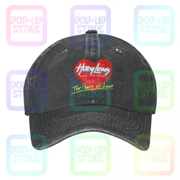 Хюи Люис и логото на новините Измити деним бейзболна шапка Шофьор на камион шапки Хипстър горещи оферти