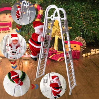 Коледна украса Дядо Коледа електрически катерене висящи Коледа украшение играчки